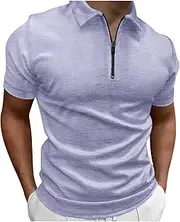 [Generic] Men A Shirts Men's Muscle V Neck Shirts Slim Fit Short Sleeve Cotton T Shirts Ribbed Knit Soft Tees Compression T
