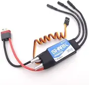 Toy Accessories 3S 4S 30A ESC Water Cooling Speed Controller Brushless Motor ESC 5V/2A BEC Compatible with RC Boat Marine Speed Mono CAT Yacht ROV (Color : T Plug)
