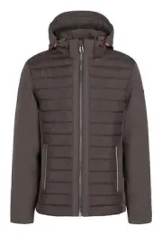 NWT BUGATTI MEN'S JACKET WITH DETACHABLE HOOD 273213 2904190 BROWN
