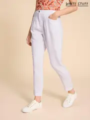 White Stuff White Rowena 100% Linen Trousers (D57196) | $161