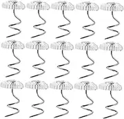 Angoily 100pcs Decorative Push Pins for Upholstery Metal Spiral Tacks Furniture Tacks Sofa Bedskirt Pins Upholstery Supplies