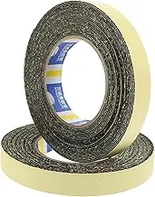 ERINGOGO 2 Rolls Sponge Door Slamming Noise Reduction Plugs Noise Cancelling Tape Foam Insulation Tape Adhesive Conditioner Window Foam Noise Cancelling Soundproofing Air Two para Black