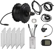 48V 500W Electric Front Drive Hub Motor Kit with LCD5 Meter Waterproof Connector