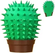 Wall Corner Cat Groomer,Cat Grooming Brush | Interactive Toy, Cactus Hair Brush, Silicone Scratcher for Long and Short Hair Kitten
