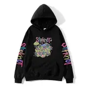 Slipknot 2D Print Hoodie Unisex Casual Versatile Fashion Long Sleeve Sweatshirt Black M
