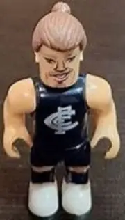 2016 COLES AFL MICRO-FIGURES Stage 3 Of BRYCE GIBBS # Carlton Blues