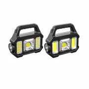 Portable LED Work Light Solar Rechargeable Camping Tent Night Torch Flood Lamp