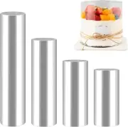4 PCS Acetate Cake Collars,Acetate Sheets, 8*10*15*20 Cm*5 Meters Acetate
