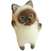 1Set DIY Needle Craft Cats Felting Wool Felt Material Kit Plush for Beginners UK