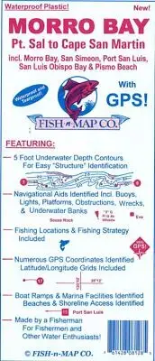 Morro Bay, Pt. Sal to Cape San Martin Fishing Map
