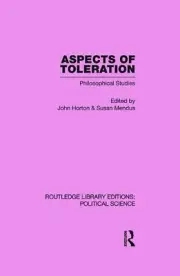 Aspects of Toleration by John Horton (English) Paperback Book