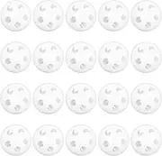 Plastic Rattle Balls Noise Maker Insert Rattle Balls,20Pcs White Rattle Balls Inserts for Dolls,Round Doll Noise Maker Noise Maker Replacement