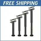 Upgrade Bed Stability with Adjustable Height Support Legs - 10 to 17 Inch, 4 Pcs