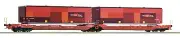 HO Scale Wagons - 6600033 - Articulated double-pocket wagon T3000e, ÖBB/RCW