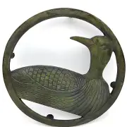 NEW Cast Iron Black Loon Bird 8" Trivet Country Farmhouse Wall Decor
