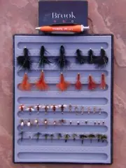 Made in the USA Ty-Rite Jr, Loaded Brook “Outta the Box” Fly Patch & 50 Flies!!