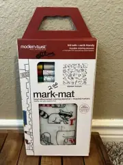 Modern-Twist Mark-Mat Set Silicone Mat & 4 Markers ALPHABET ANIMALS BPA-Free