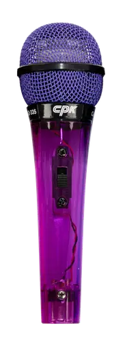 AMS Unidirectional Microphone Purple with On/Off Switch