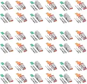 18 Set Kits Deutsch Connector Kit with Wire Crimper - 2 Pin Way Gray Waterproof DT Connector for Car, Truck, Motorcycle, Off-Road Vehicles, and Marine