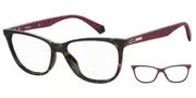 Polaroid PLD D408 with Clip-On 65T Women Eyeglasses