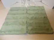 NIP CaliTime Green Chenille Set Of Two Throw Pillow Covers 12x20"