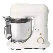 Beautiful 5.3 Qt Stand Mixer by Drew Barrymore – White Icing, Flat Beater, Dough
