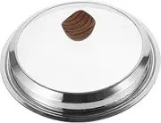 wok lid frying pan lid griddle covers skillet lid griddle lid kitchen pot lids universal lid outer diameter glass cover small saucepan frying pan cover flat cover Stainless steel (Color : As Shown,/14