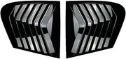 Compatible For BMW 1 Series F20 118i 120i Hatchback 2011-2019 Car Rear Louver Window Side Shutter Cover Trim Sticker Vent Scoop ABS Carbon(Glossy Black)