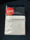 ralph lauren Palmer king flat sheet , white color, 100% cotton , NWT
