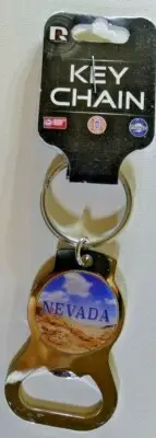 Nevada Key Chain w/ Bottle Opener Licensed Product by Rico industries