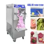 48L/H Vertical Gelato Hard Ice Cream Machine Batch Freezer Sorbet Slush Maker