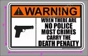 TRUMP 2020 STICKER 2ND AMENDMENT NO POLICE DEATH PENALTY MAGA DEPLORABLE DECAL