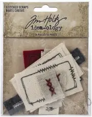 2 Pack Idea-Ology Stitched Scraps 14/PkgTH94035