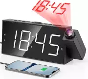 Projection Alarm Clock for Kids Bedroom,Digital Alarm Clock with Projection on C