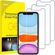 Screen Protector for Iphone 11 and Iphone XR, 6.1-Inch, Tempered Glass Film, 3-P