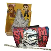 NIB-STAR WARS Storm Trooper Lunch Box- Millennium Falcon Pillow Set