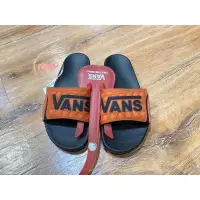 在飛比找蝦皮購物優惠-Vans overs 日線 橘色 Eva 橡膠 logo 拖