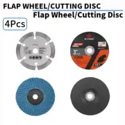 4Pcs 75mm Diamond Cutting Disc Flap Disc Cut-Off Wheel For Angle Grinder Tools