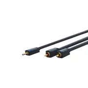 Clicktronic 3.5mm AUX to RCA Cable - 1m