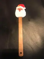 Santa Holidays Wooden Handle Silicone Scrapper/Baking Tools Stirring Spatula