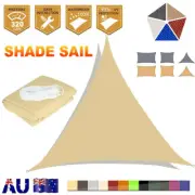Sun Sand Shade Sail Cloth Rectangle HDPE 320GSM Triangle Outdoor Canopy Awning