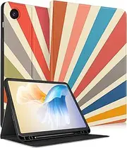 [LISEVO] for Samsung Galaxy Tab A9 Plus Case 11 inch(SM-X210/X216/X218), Women Men Boys Kids Folio Cover with Pencil Holder, Auto Week/Sleep Design for Samsung A9+ Plus Tablet Cases, Sun