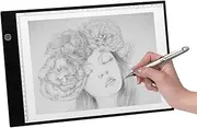 Daseeme A4 LED Light Box Tracer Ultra-Thin USB Powered Tracing Light Pad d 3 Level Adjustable Brightness for Artists Kids Drawing Sketching Animation X-ray Viewing