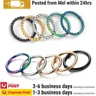 1 Pair Hinged Rings Sleeper Surgical Steel Hoop Clickers Earrings Body Piercing