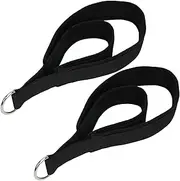 HYVAWO Pilates Straps Soft Padded 1 Pair Double Loop Straps D-Ring for Reformer Home Gym Workout Accessories Fitness Yoga Exercise