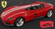 Model Car Scale 1:18 Burago Ferrari Monza SP-1 sp1 diecast vehicles St