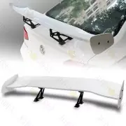 57" UNIVERSAL DRAGON-2 STYLE GT WING PAINTED WHITE TRUNK ADJUSTABLE SPOILER WING (for: Honda)