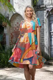 Corsica Print Flex Dress--ORI-71343