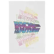 Back To The Future Neon Logo Tea Towel