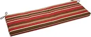 57-inch by 19-inch Outdoor Spun Polyester Loveseat Cushion - Monserrat Sangria